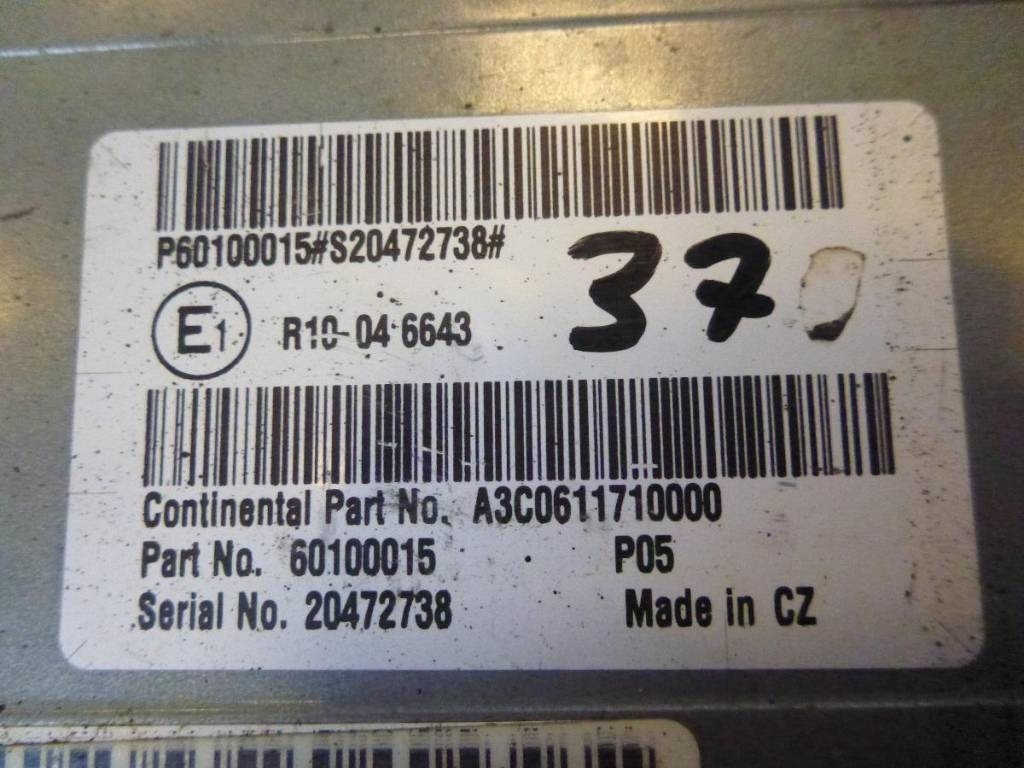 Volvo L 220 E, Motorstyrenhet, 60100015 - Elektrisüsteem - Ehitusmasinad: pilt 2 Volvo L 220 E, Motorstyrenhet, 60100015 - Elektrisüsteem - Ehitusmasinad: pilt 2