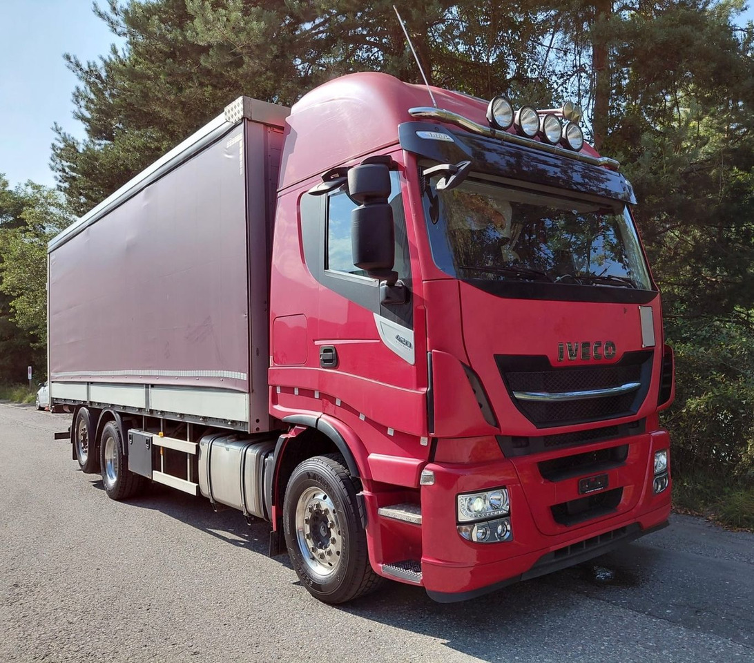 Iveco 260S42 Stralis, 6x2, Retarder, Euro 6, 7.80m box - Tent veoauto: pilt 1 Iveco 260S42 Stralis, 6x2, Retarder, Euro 6, 7.80m box - Tent veoauto: pilt 1