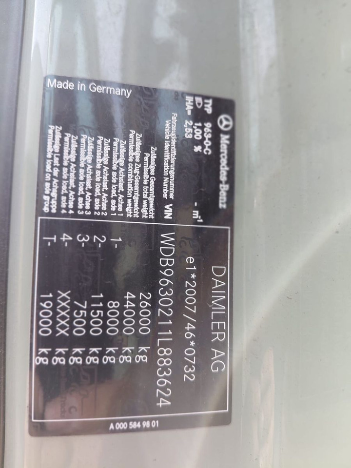 Mercedes-Benz Actros 2545 6x2, E6, Retarder, Effer 265/6S liising Mercedes-Benz Actros 2545 6x2, E6, Retarder, Effer 265/6S: pilt 16