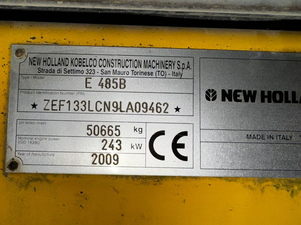 Lintekskavaator New Holland E485B, 2009year, 50ton: pilt 7