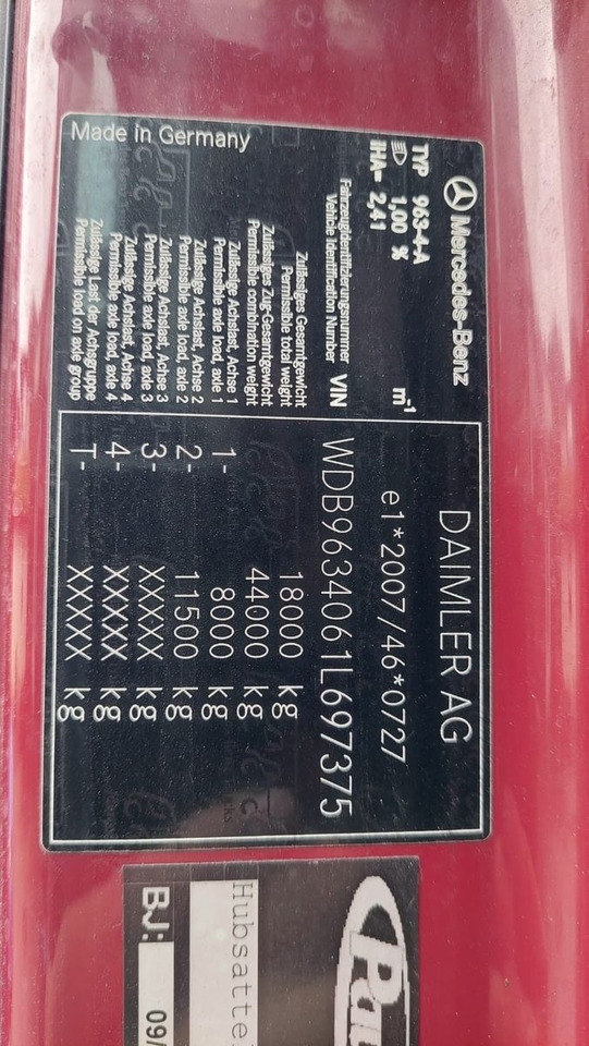 Sadulveok Mercedes-Benz Actros 1848 4x2, E6,Lowliner,verstellbare Sattel: pilt 14