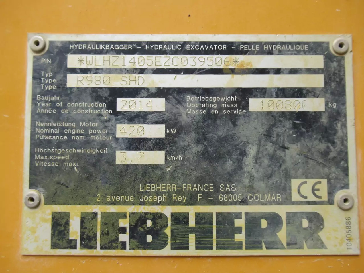 Lintekskavaator 2014 Liebherr R 980 SME: pilt 16