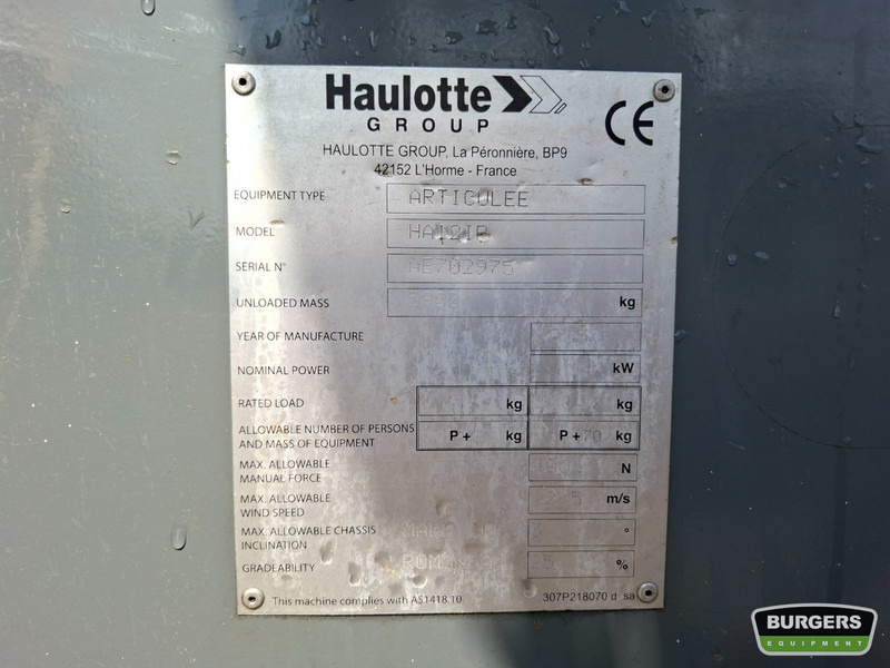 Haulotte HA12IP Nieuwe Accus - Liigendpoom: pilt 5 Haulotte HA12IP Nieuwe Accus - Liigendpoom: pilt 5