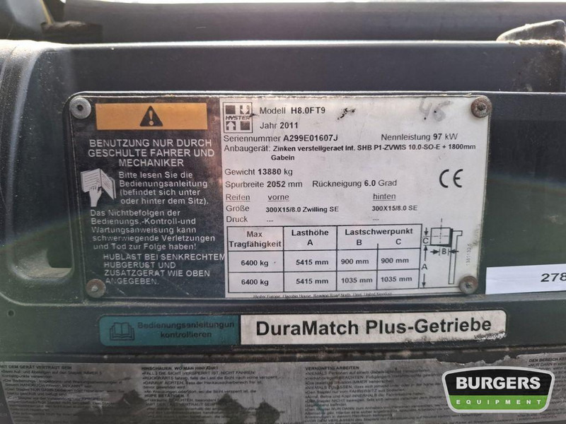 Hyster H8.0FT-9 - Gaasitõstuk: pilt 5 Hyster H8.0FT-9 - Gaasitõstuk: pilt 5