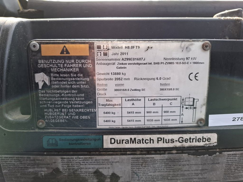 Hyster H8.0FT-9 - Ebatasasel maastikul kohanduv kahveltõstuk: pilt 5 Hyster H8.0FT-9 - Ebatasasel maastikul kohanduv kahveltõstuk: pilt 5