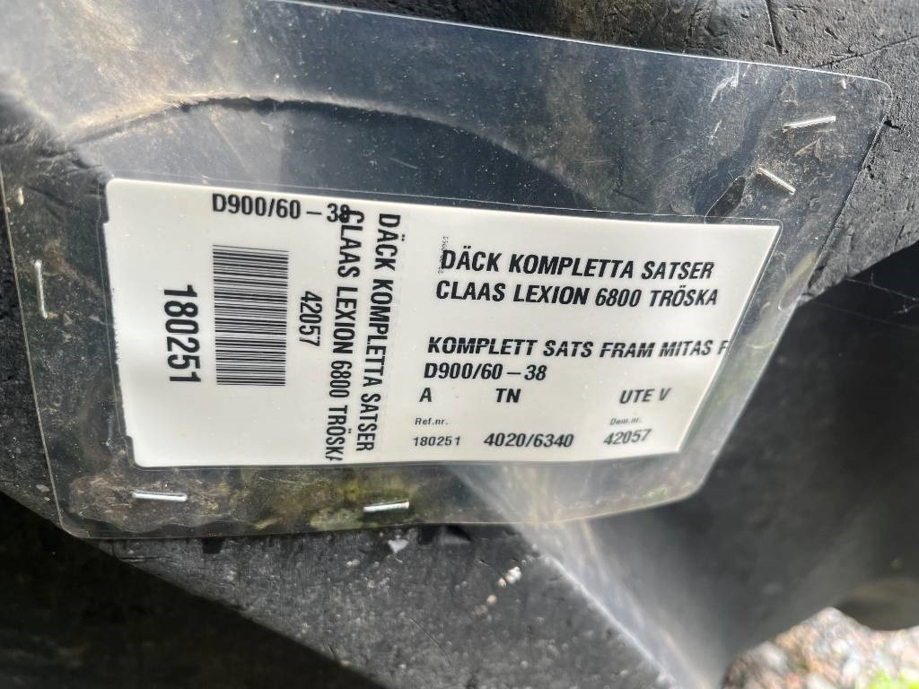 Mitas 900/60R38 Däck till Claas Lexion 6800 - Rehv - Põllutööseade: pilt 2 Mitas 900/60R38 Däck till Claas Lexion 6800 - Rehv - Põllutööseade: pilt 2