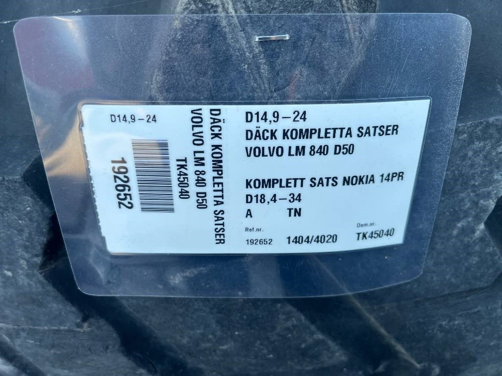 Nokian 18,4-34 14,9-24 till Volvo Bm 840 841 - Rehv - Ehitusmasinad: pilt 2 Nokian 18,4-34 14,9-24 till Volvo Bm 840 841 - Rehv - Ehitusmasinad: pilt 2