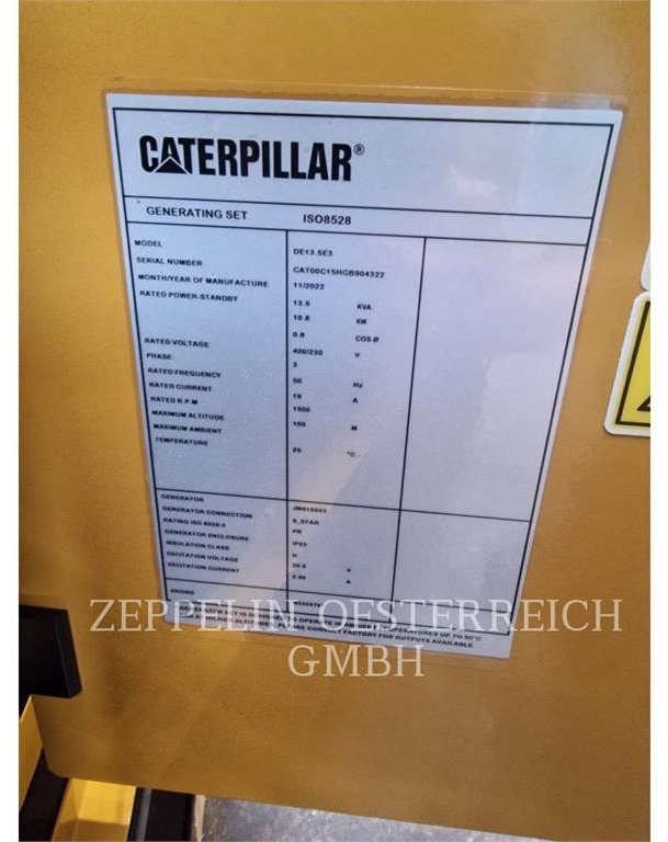 CAT DE13,5E3 B - Generaatorikomplekt: pilt 5 CAT DE13,5E3 B - Generaatorikomplekt: pilt 5