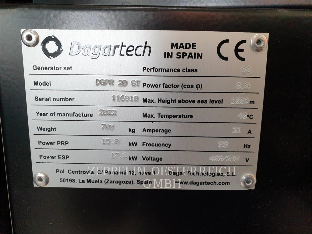 DGPR 20 ST - 20 KVA - Generaatorikomplekt: pilt 5 DGPR 20 ST - 20 KVA - Generaatorikomplekt: pilt 5