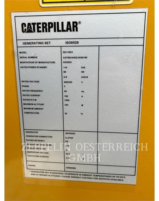 CAT DE110E3 - Muu seadmestik: pilt 5 CAT DE110E3 - Muu seadmestik: pilt 5