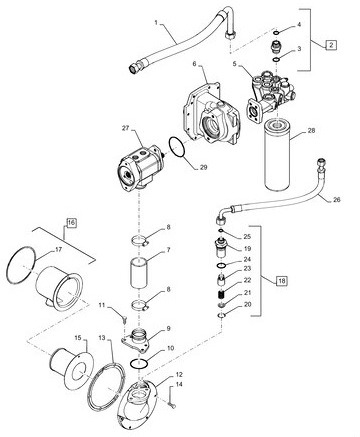 Case Magnum - obudowa napędu pompy hydraulicznej 84379688 - Hüdrauliline pump - Põllutööseade: pilt 2 Case Magnum - obudowa napędu pompy hydraulicznej 84379688 - Hüdrauliline pump - Põllutööseade: pilt 2