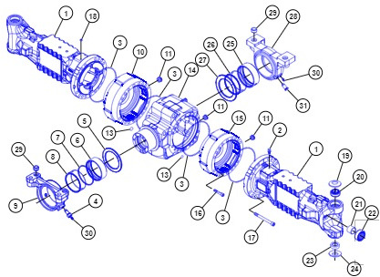 Caterpillar Cat TH514C TH417C - oś tylna - wspornik 320-7341 - Tagatelg - Ehitusmasinad: pilt 1 Caterpillar Cat TH514C TH417C - oś tylna - wspornik 320-7341 - Tagatelg - Ehitusmasinad: pilt 1