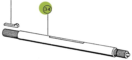 Claas Dominator 96 Wałek Pośredni 0006094361 00 0609 436 1 - Käigukast - Põllutööseade: pilt 1 Claas Dominator 96 Wałek Pośredni 0006094361 00 0609 436 1 - Käigukast - Põllutööseade: pilt 1