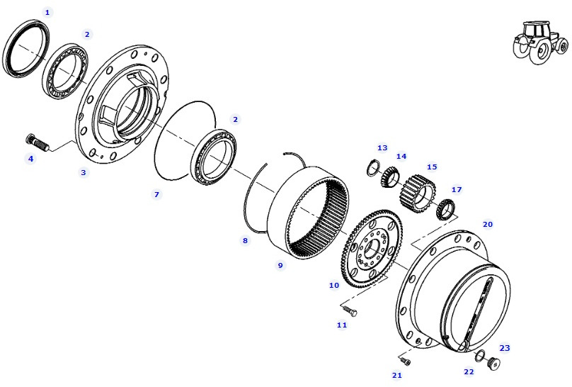 Fendt 828 S4 Vario - most przedni - piasta koła 755/137 F835300020320 - Rumm - Põllutööseade: pilt 1 Fendt 828 S4 Vario - most przedni - piasta koła 755/137 F835300020320 - Rumm - Põllutööseade: pilt 1