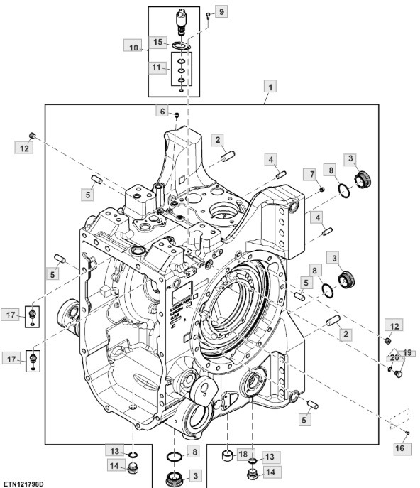 John Deere 6230 6250 - obudowa dyferencjału mechanizmu róźnicowego AL224091 - Diferentsiaalvarustus - Põllutööseade: pilt 1 John Deere 6230 6250 - obudowa dyferencjału mechanizmu róźnicowego AL224091 - Diferentsiaalvarustus - Põllutööseade: pilt 1