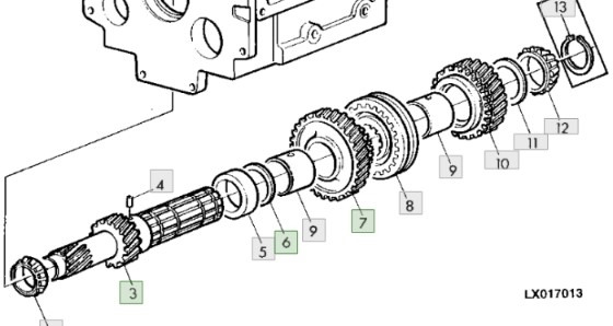 John Deere 6810 6910 6910S Wał Tryb Synchronizator R108929 R120940 RE54776 R120941 - Käigukast - Põllutööseade: pilt 1 John Deere 6810 6910 6910S Wał Tryb Synchronizator R108929 R120940 RE54776 R120941 - Käigukast - Põllutööseade: pilt 1