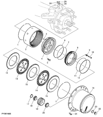 John Deere 7530 Premium - Tarcza z otworem wielowyp. L172016 - Pidurikettad - Traktor: pilt 1 John Deere 7530 Premium - Tarcza z otworem wielowyp. L172016 - Pidurikettad - Traktor: pilt 1