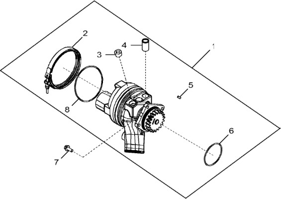 John Deere 9470RX - Pompa wodna RE549117 (Silnik) - Jahutusvedeliku pump - Põllutööseade: pilt 1 John Deere 9470RX - Pompa wodna RE549117 (Silnik) - Jahutusvedeliku pump - Põllutööseade: pilt 1