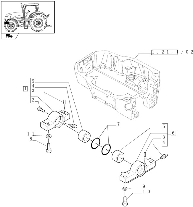 New Holland T6010 Czop zawieszenia obr 87311594 - Vedrustus - Traktor: pilt 1 New Holland T6010 Czop zawieszenia obr 87311594 - Vedrustus - Traktor: pilt 1