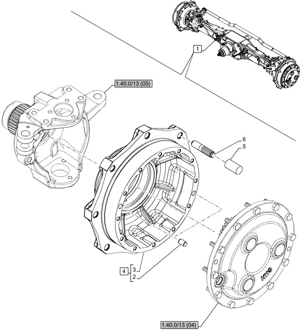 New Holland T6010 T6070 Piasta 48168052 - Rumm - Traktor: pilt 1 New Holland T6010 T6070 Piasta 48168052 - Rumm - Traktor: pilt 1