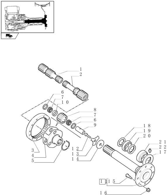 New Holland T6010 T6090 T6070 Półoś 312.00mm 5170963 - Veovõll - Põllutööseade: pilt 1 New Holland T6010 T6090 T6070 Półoś 312.00mm 5170963 - Veovõll - Põllutööseade: pilt 1