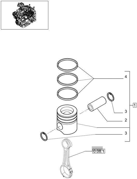 New Holland T6010 Zest tlok-pierscieni 0.4mm oversize 87317252 - Kolvid/ Rõngad/ Puksid - Traktor: pilt 1 New Holland T6010 Zest tlok-pierscieni 0.4mm oversize 87317252 - Kolvid/ Rõngad/ Puksid - Traktor: pilt 1