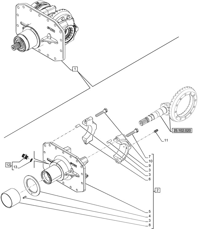 New Holland T6070 Element nośny bevel gear 84565055 - Jõuülekanne - Traktor: pilt 1 New Holland T6070 Element nośny bevel gear 84565055 - Jõuülekanne - Traktor: pilt 1