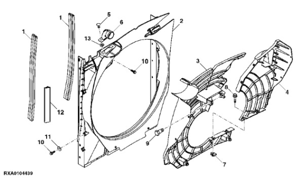 RE280828 John Deere 8345R - Deflektor - Pealisehitus ja välispind - Põllutööseade: pilt 1 RE280828 John Deere 8345R - Deflektor - Pealisehitus ja välispind - Põllutööseade: pilt 1