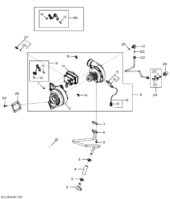 RE530046 John Deere 8345R - Czujnik - Sensor - Põllutööseade: pilt 1 RE530046 John Deere 8345R - Czujnik - Sensor - Põllutööseade: pilt 1