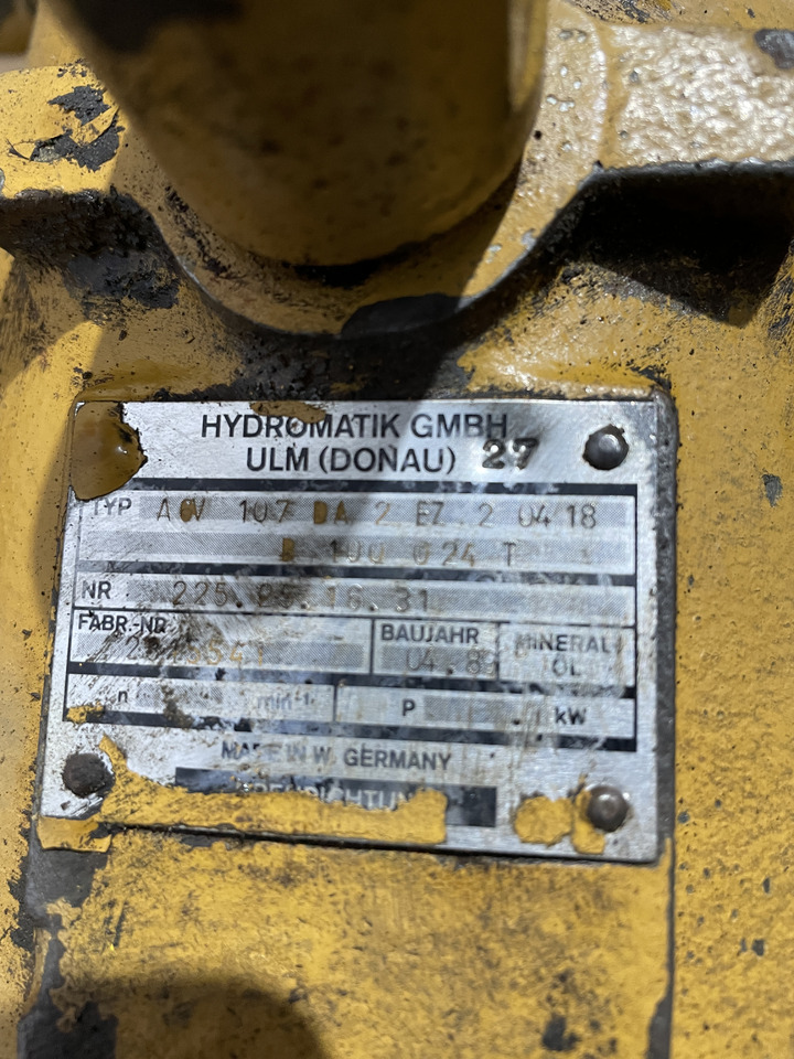 Silnik hydrauliczny pompa jazdy - Hydromatik A6V 107 DA A6V107 - Hüdrauliline mootor - Põllutööseade: pilt 1 Silnik hydrauliczny pompa jazdy - Hydromatik A6V 107 DA A6V107 - Hüdrauliline mootor - Põllutööseade: pilt 1