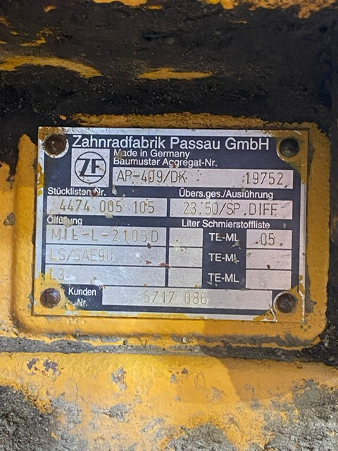 ZF 4474 452 100 , ZP 111 66640 - Telg ja varuosad - Põllutööseade: pilt 5 ZF 4474 452 100 , ZP 111 66640 - Telg ja varuosad - Põllutööseade: pilt 5