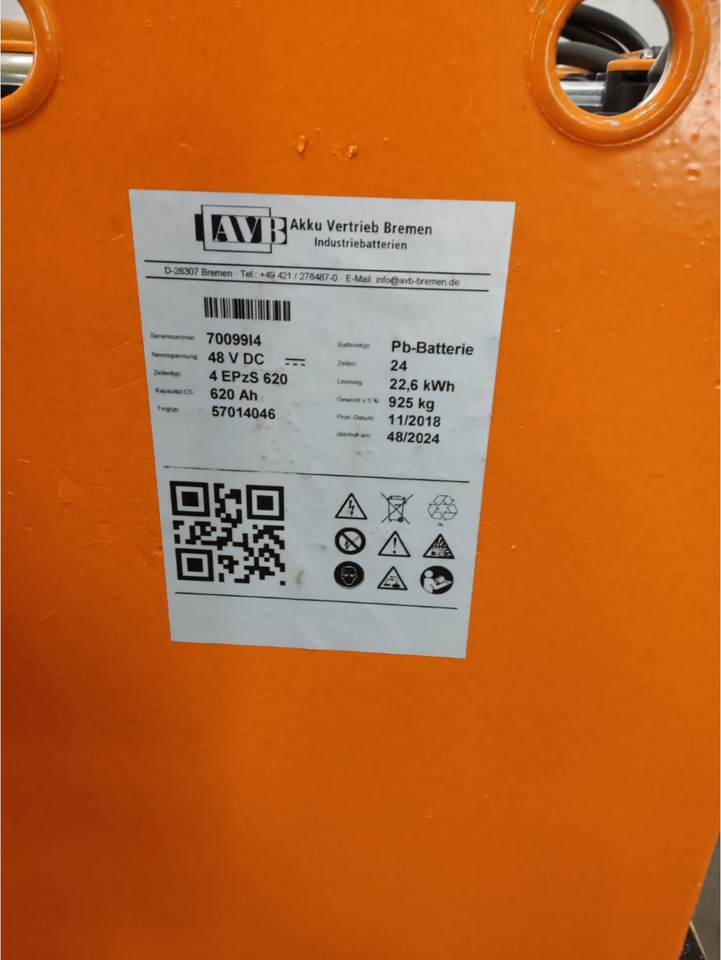 AVB 48V 620Ah - Aku - Materjali käitlemise seade: pilt 2 AVB 48V 620Ah - Aku - Materjali käitlemise seade: pilt 2