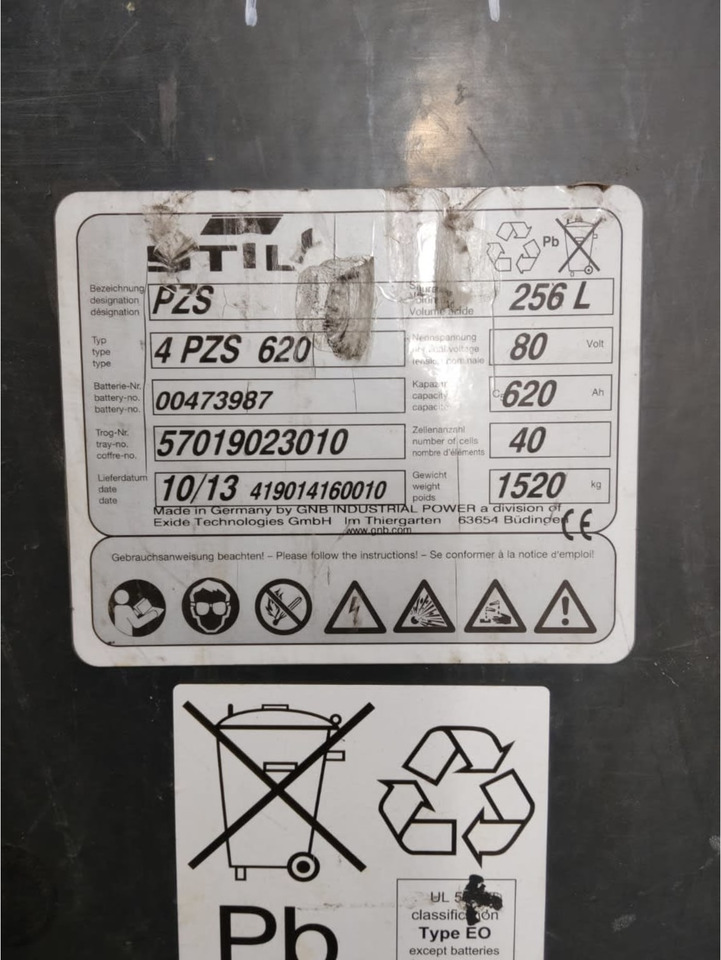 Battery GMB 80V 620AH - Aku - Materjali käitlemise seade: pilt 2 Battery GMB 80V 620AH - Aku - Materjali käitlemise seade: pilt 2