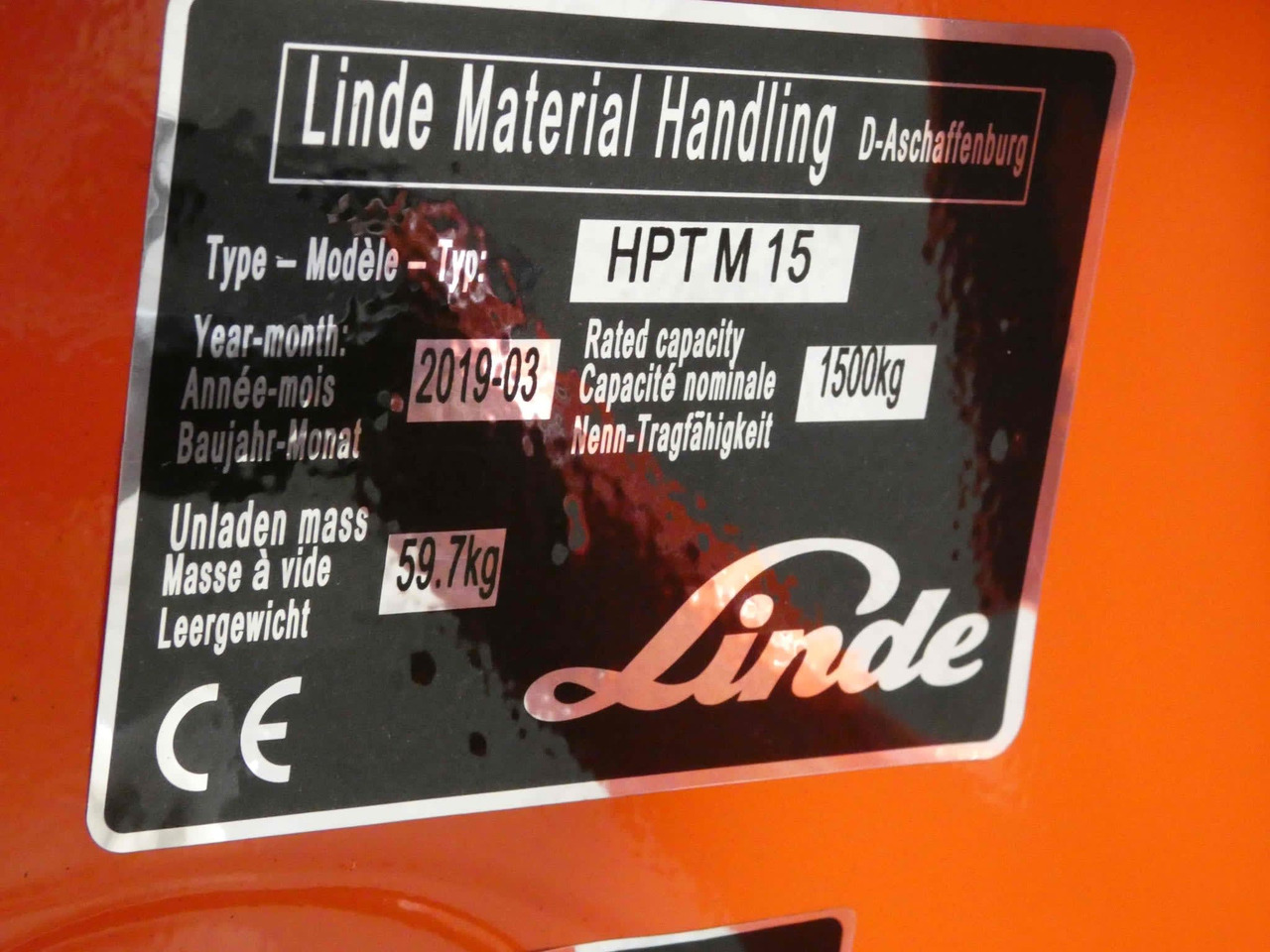 Linde 8x HPTM15/565mm - Kaubaaluste tõstuk: pilt 4 Linde 8x HPTM15/565mm - Kaubaaluste tõstuk: pilt 4