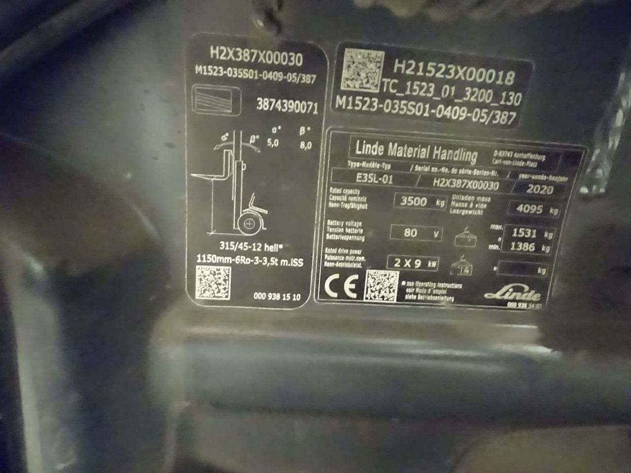 Linde E35L-01 - Elektritõstuk: pilt 3 Linde E35L-01 - Elektritõstuk: pilt 3