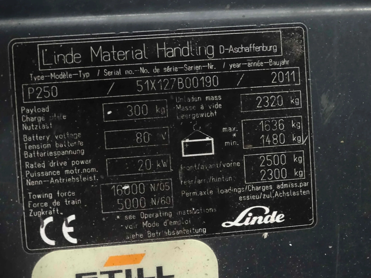 Linde P250 - Puksiirtraktor: pilt 5 Linde P250 - Puksiirtraktor: pilt 5