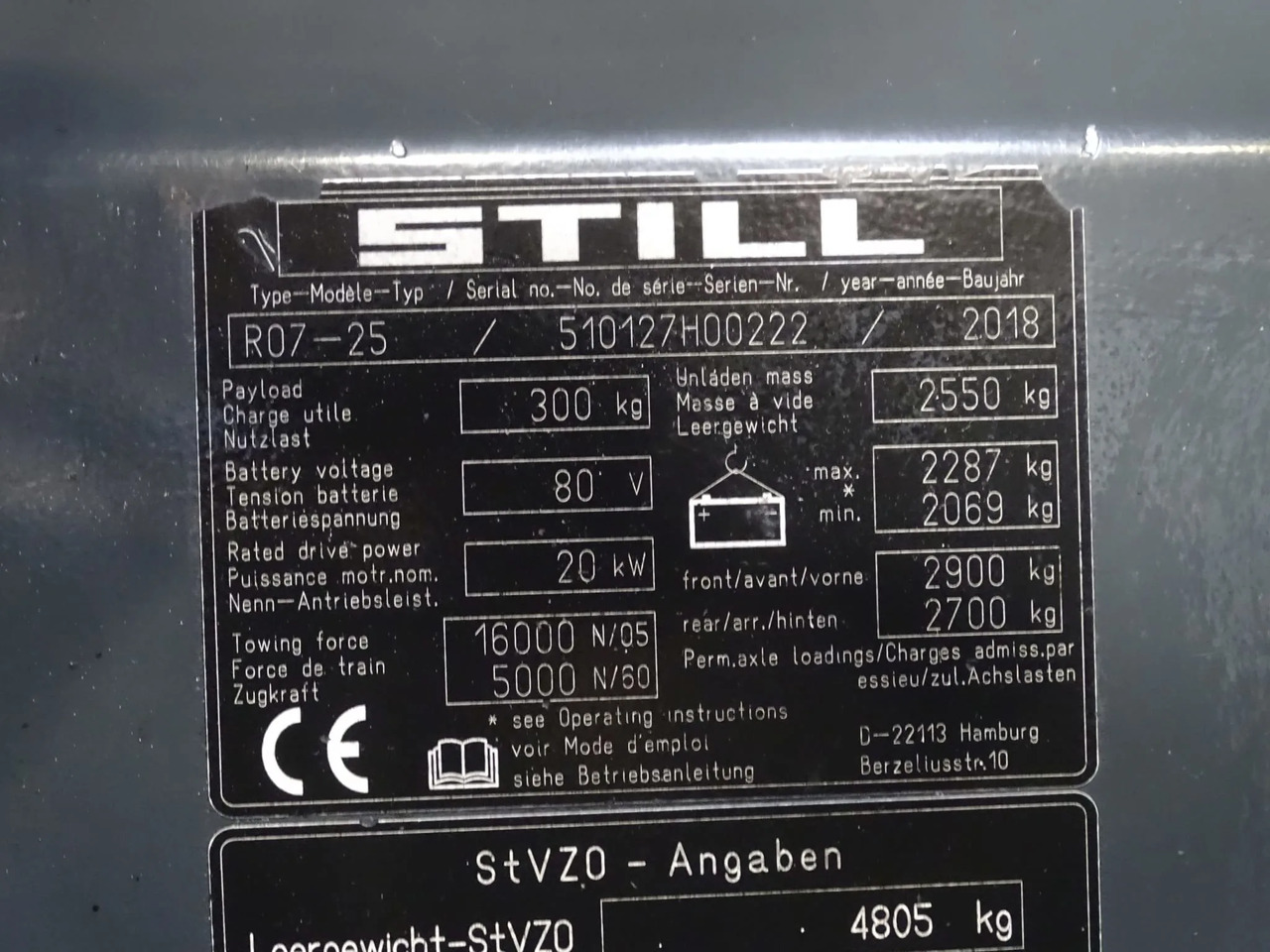 STILL R07-25 - Puksiirtraktor: pilt 5 STILL R07-25 - Puksiirtraktor: pilt 5