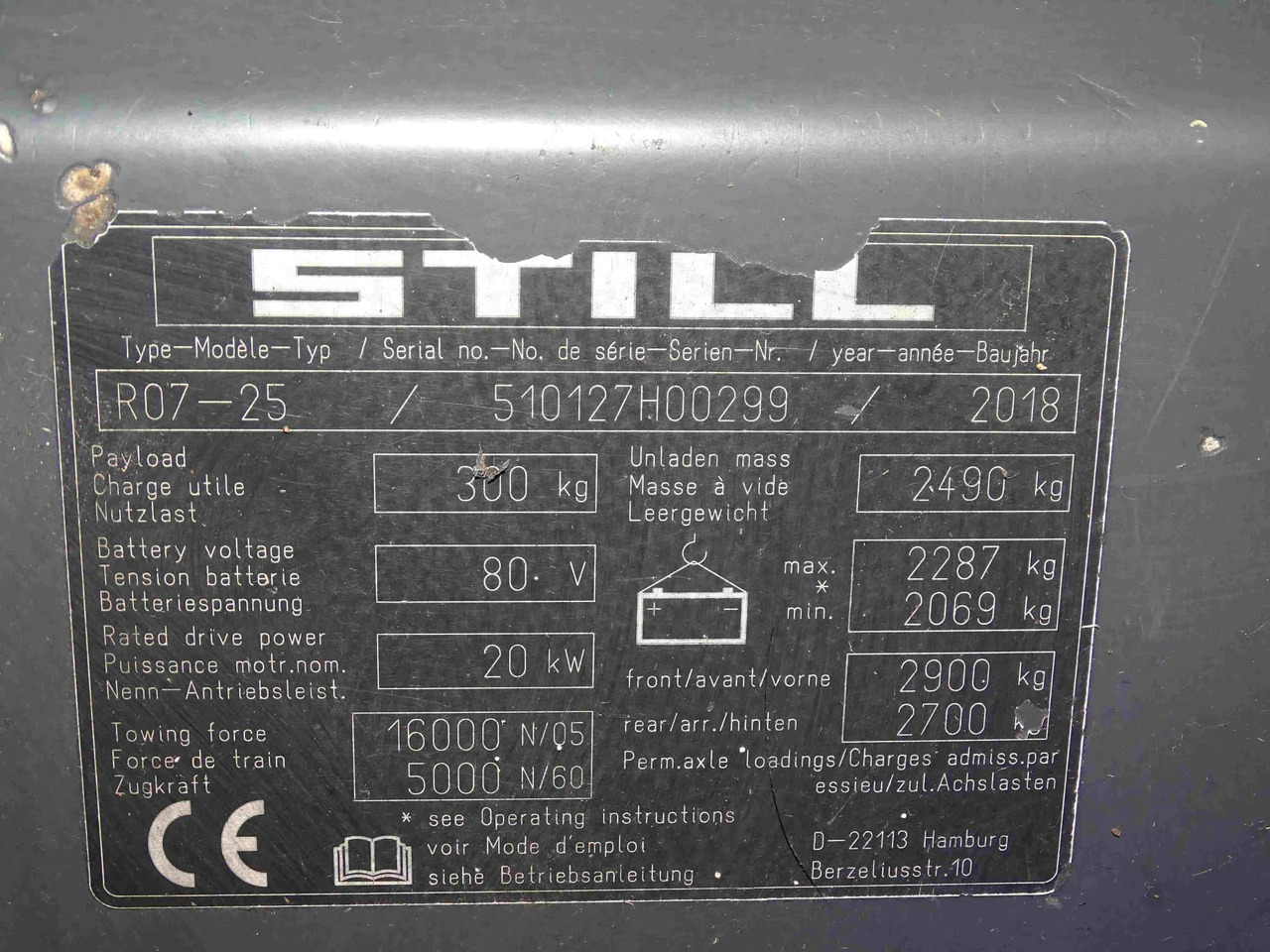 STILL R07-25 - Puksiirtraktor: pilt 2 STILL R07-25 - Puksiirtraktor: pilt 2