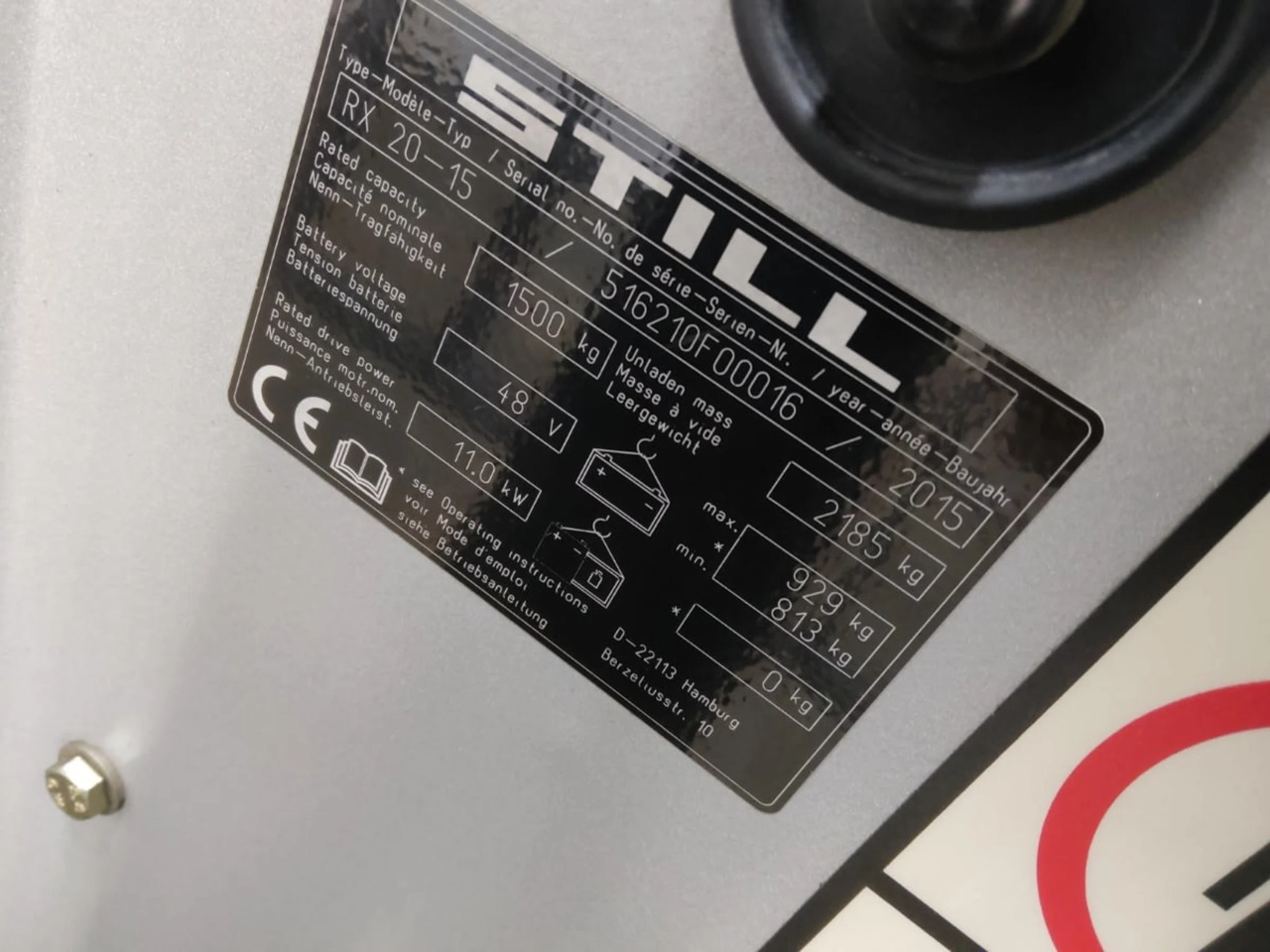 STILL RX20-15 - Elektritõstuk: pilt 5 STILL RX20-15 - Elektritõstuk: pilt 5