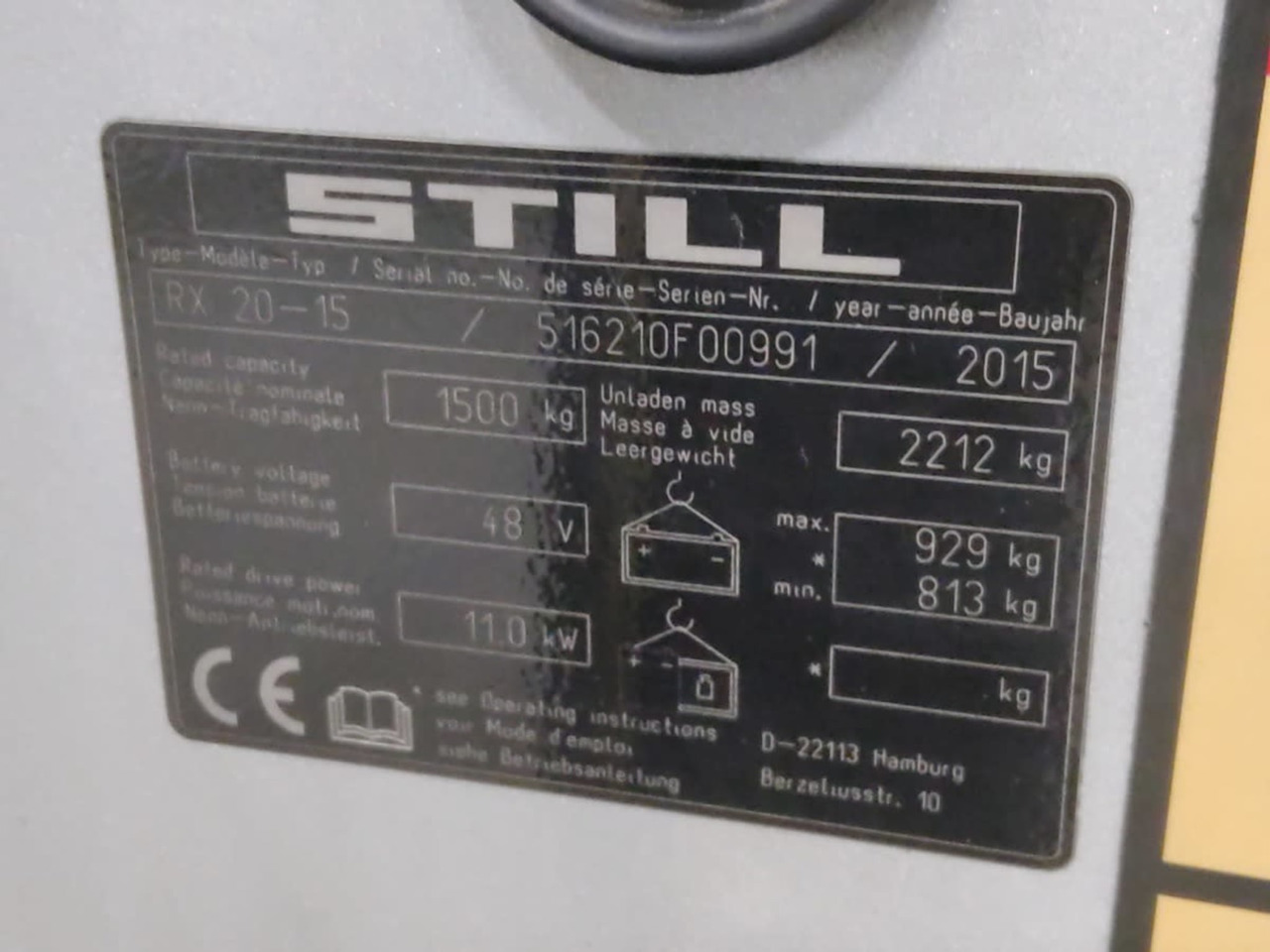 STILL RX20-15 - Elektritõstuk: pilt 5 STILL RX20-15 - Elektritõstuk: pilt 5