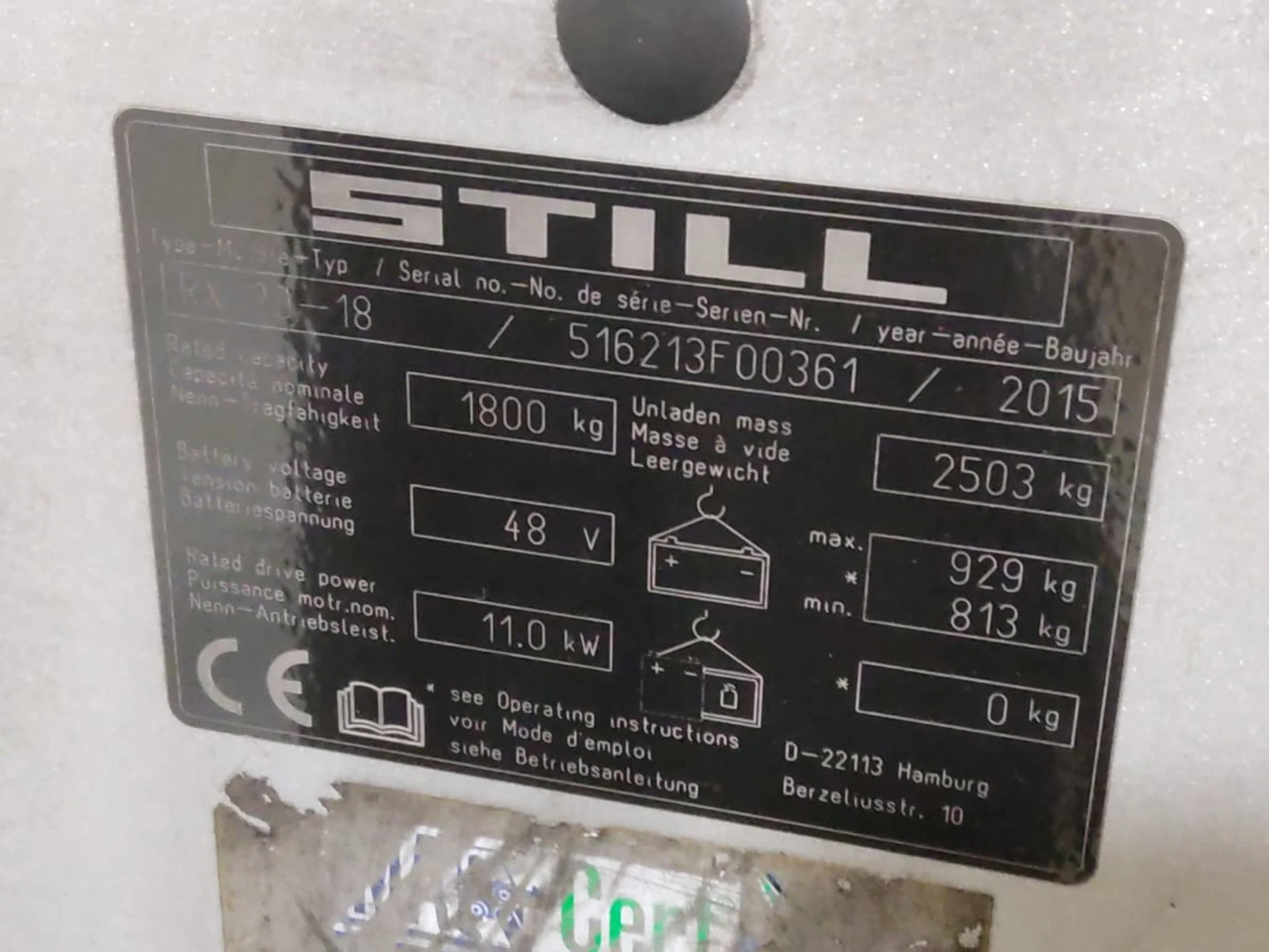 STILL RX20-18 - Elektritõstuk: pilt 5 STILL RX20-18 - Elektritõstuk: pilt 5