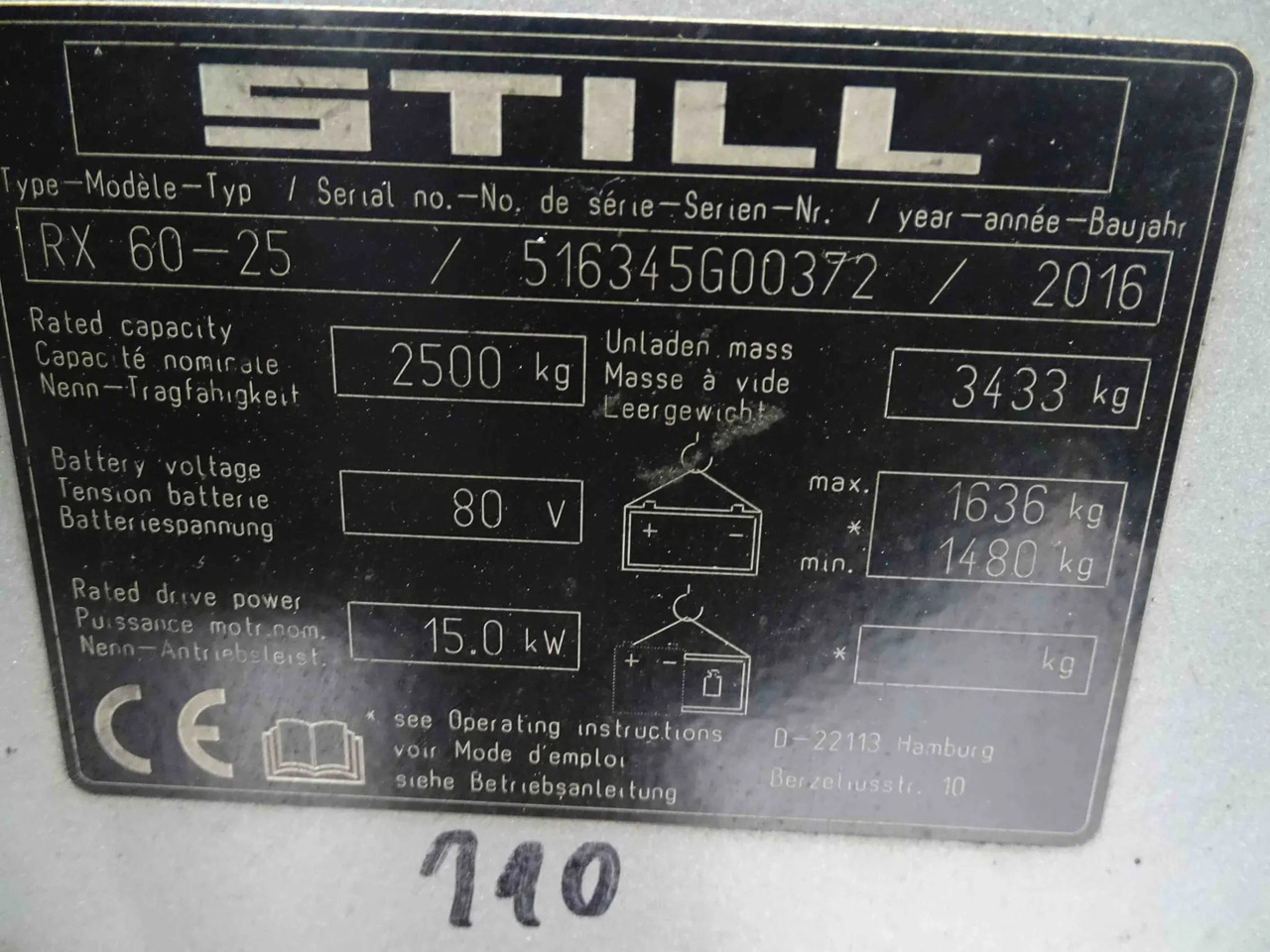 STILL RX60-25 - Elektritõstuk: pilt 2 STILL RX60-25 - Elektritõstuk: pilt 2