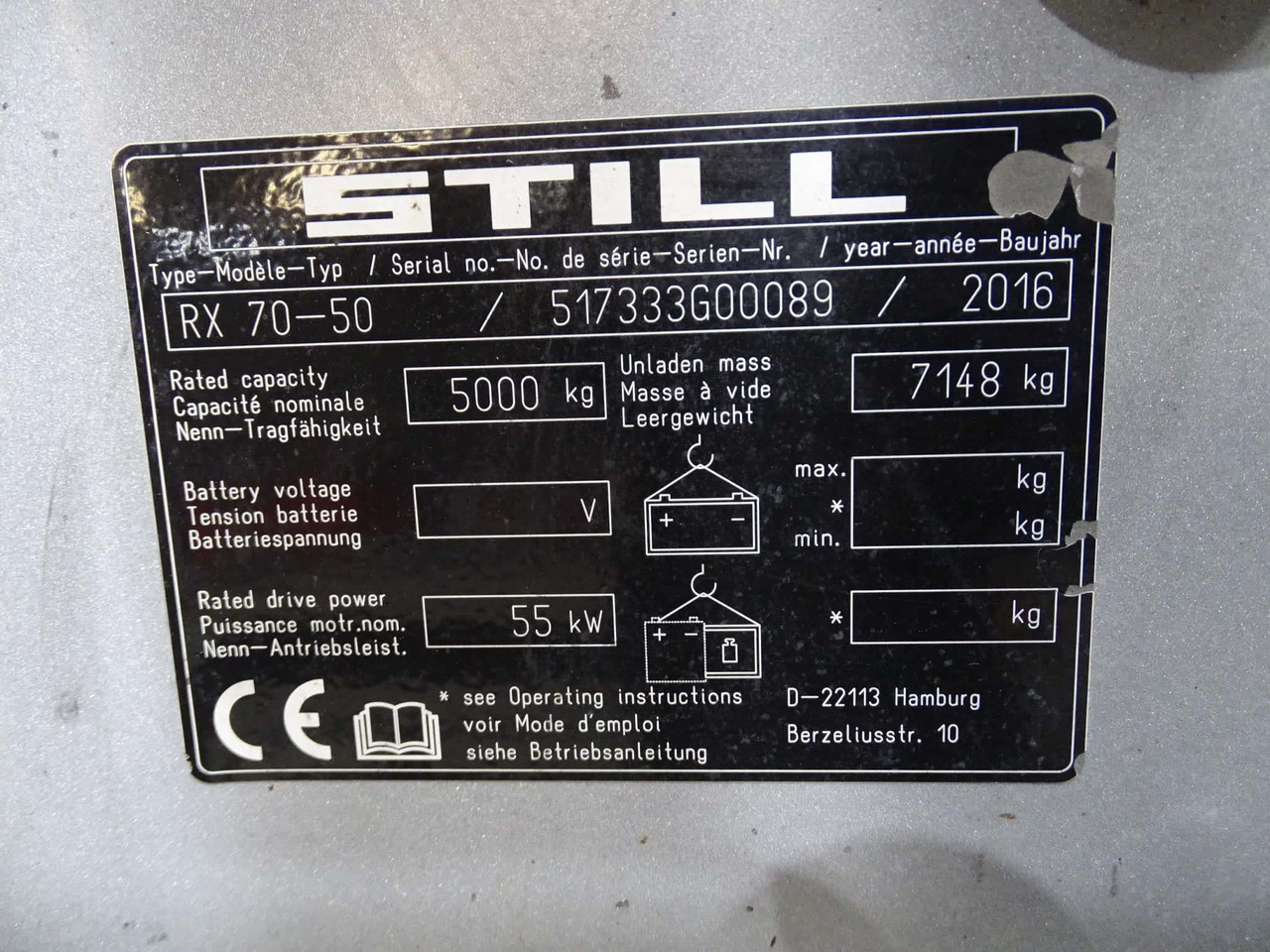 STILL RX70-50 - Diiseltõstuk: pilt 5 STILL RX70-50 - Diiseltõstuk: pilt 5