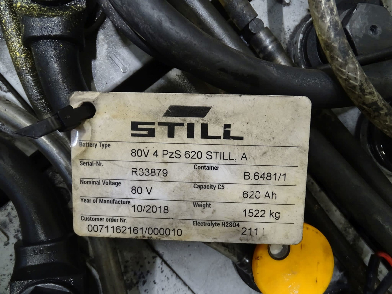 TAB 80V 620Ah - Aku - Materjali käitlemise seade: pilt 2 TAB 80V 620Ah - Aku - Materjali käitlemise seade: pilt 2