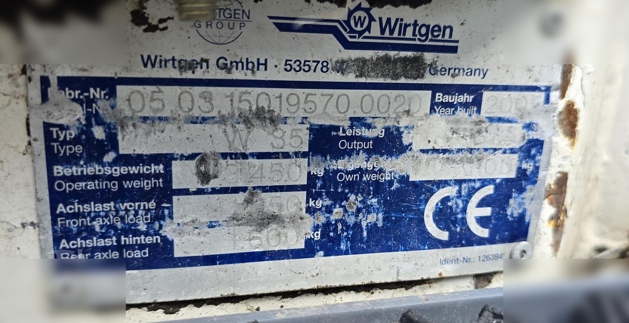2005 WIRTGEN W35DC - Külmhöövel: pilt 2 2005 WIRTGEN W35DC - Külmhöövel: pilt 2