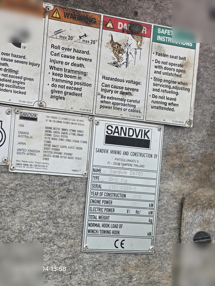 2010 SANDVIK DX700 - Puurimisplatvorm: pilt 3 2010 SANDVIK DX700 - Puurimisplatvorm: pilt 3
