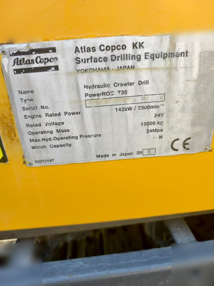 2012 ATLAS COPCO T35 - Puurimisplatvorm: pilt 5 2012 ATLAS COPCO T35 - Puurimisplatvorm: pilt 5