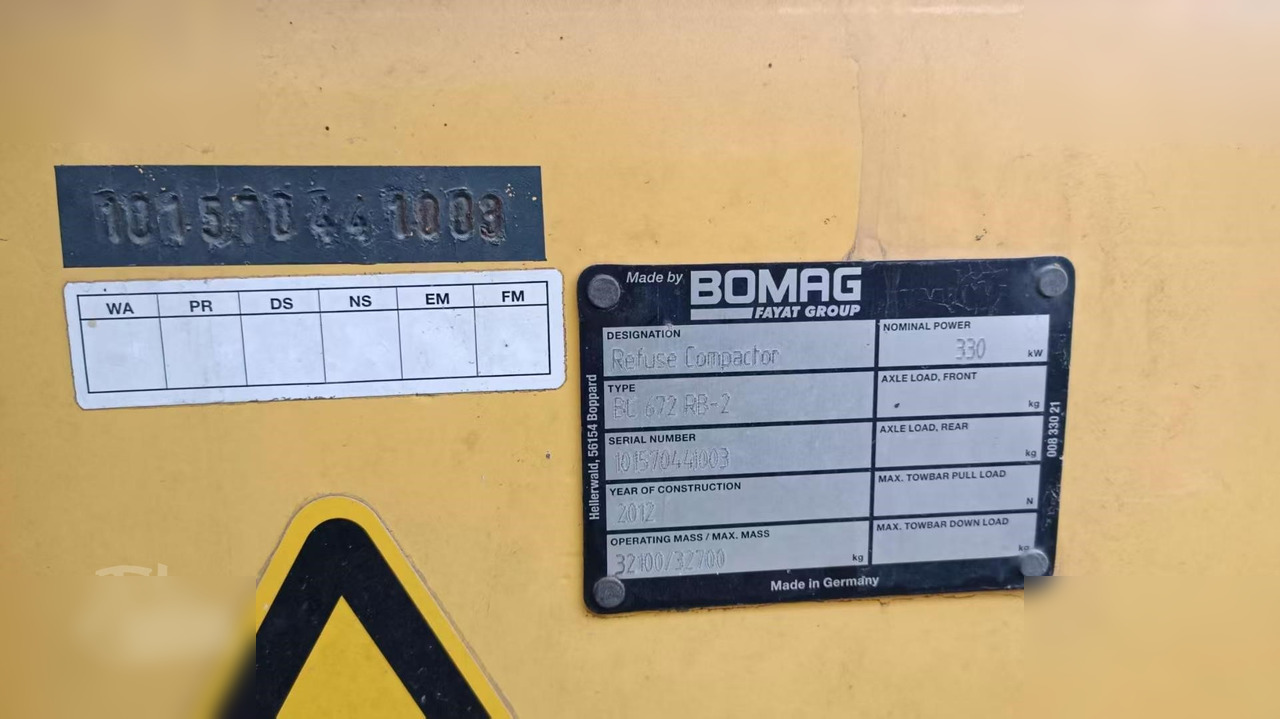 2012 BOMAG BC672RB-2 - Tihendaja: pilt 5 2012 BOMAG BC672RB-2 - Tihendaja: pilt 5