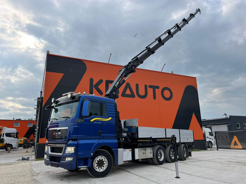 MAN TGX 35.480 8x4*4 HIAB 288E-7 / PLATFORM L=6397 mm - Madelveok/ Platvormveok, Kraanaga veoauto: pilt 1 MAN TGX 35.480 8x4*4 HIAB 288E-7 / PLATFORM L=6397 mm - Madelveok/ Platvormveok, Kraanaga veoauto: pilt 1