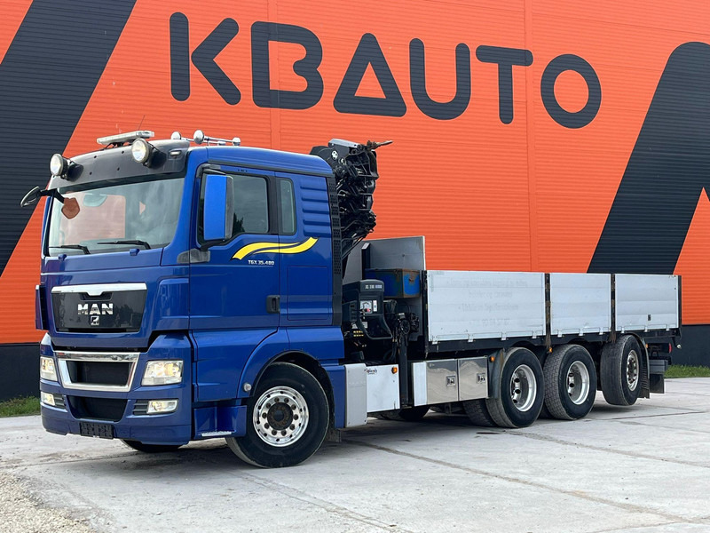 MAN TGX 35.480 8x4*4 HIAB 288E-7 / PLATFORM L=6397 mm - Madelveok/ Platvormveok, Kraanaga veoauto: pilt 2 MAN TGX 35.480 8x4*4 HIAB 288E-7 / PLATFORM L=6397 mm - Madelveok/ Platvormveok, Kraanaga veoauto: pilt 2